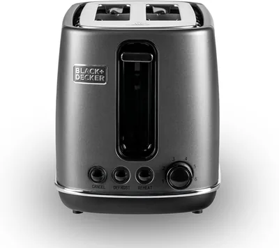 BLACK+DECKER Premium 2 Slice Toaster - Defrost & Reheat, LED