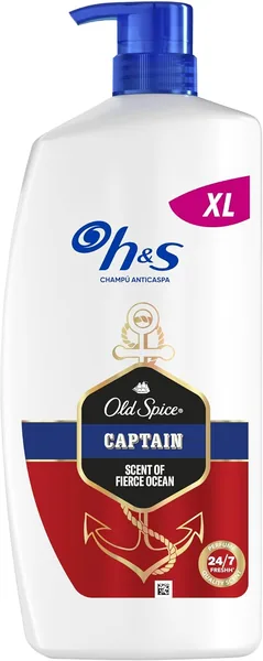 Shampoo Anticaspa H&S X Old Spice Capitán 800 ml: Protección del 100% contra la picazón y el brillo desde el primer lavado. **21% de descuento**