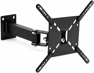 Suporte Articulável para TV de 10" a 55", Preto, 4 Movimentos, Giro Horizontal 180°, Inclinação Vertical 15° - Melhor Preço