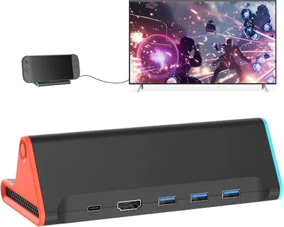 JDGPOKOO Switch 2 Dock, Estación de Acoplamiento Portátil para Nintendo Switch 2, Mejor Precio — Viajes con Estilo