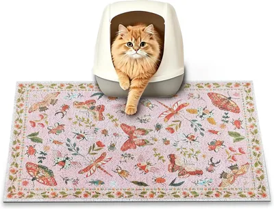 YOSEPATI Cat Litter Mat 60x40cm Butterfly Pink Best Deal