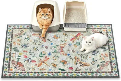 YOSEPATI Cat Litter Mat 89x58cm Green Butterfly Best Deal