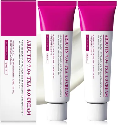 Crema 2PCS Arbutin 7.0 + TXA 4.0, Hidratación Profunda y Radiante Piel - Aclara Manchas Oscuras, Reduce Hiperpigmentación