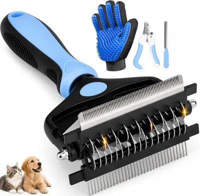 Cepillo para Perro 3 en 1 con Guante Quita Pelos y Cortaúñas, Mejor Oferta