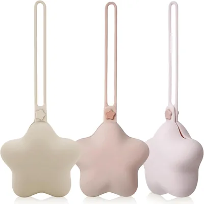 Paquete de 3 Estuche para Chupón, Funda de Silicona para Chupete, Porta Chupones Portátil para Niños Seguro y Resistente al C