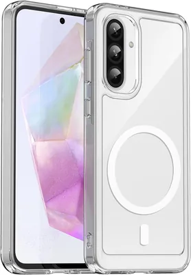 Yojiong Etui dla Samsung Galaxy A56 5G, magnetyczne etui MagSafe, przezroczyste pokrowiec na telefon