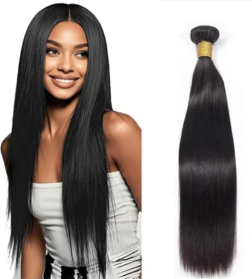 HeioWuio : Bundles de Cheveux Humains - Cheveux Lisses Naturels Noirs - 68% Off