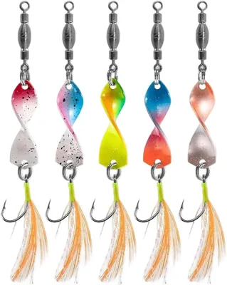 SHUOHONG 5-stck öringbeten fiske trassel med hög reflektivitet, lätt spinner - Best Deal