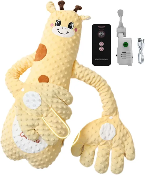 Sleep Patting Toy, Stuffed Animal Soother Pillow with 3 Adjustable Modes, Cushion for Calming