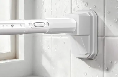 Dsocool Tension Curtain Rods No Drilling, Extra Long 100-310cm, Heavy Duty Outdoor Shower Curtain Rod