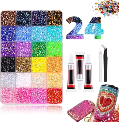 3mm Resin Rhinestone Set with Nail Drill - 32% Off