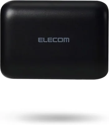 Elecom EC-C65LBK モバイルバッテリー 10,000mAh 大容量 急速充電 コンパクト軽量 残量表示
