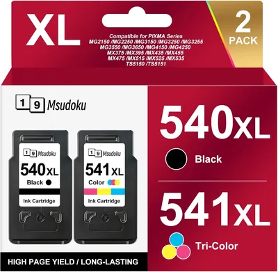 PG-540XL CL-541XL Druckerpatronen Kompatibel mit Canon Druckerpatronen 540XL 541XL PG-540 Schwarz CL-541 für Canon Pixma - 32% Rabatt