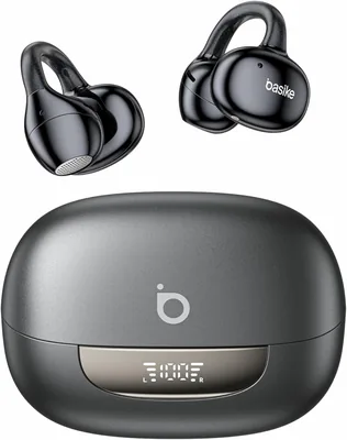 Fone de Ouvido Esportivo Bluetooth Basike para Corrida - Clip-On Open-Ear | Som de Alta Fidelidade e Chamadas Claras