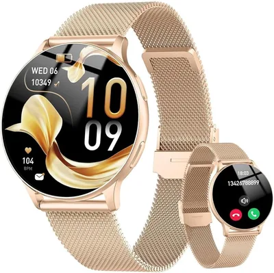 Montres intelligentes pour femmes avec Bluetooth, 1,32 pouce Smartwatch avec surveillance de la fréquence cardiaque/SpO2/sommeil, 120+ modes sportifs, IP68 Wat - 71% de réduction