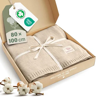 Merle Toys® Premium Babydecke aus Bio-Baumwolle - GOTS & Oeko-Tex zertifiziert