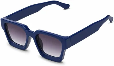 AOXOV Thick Square Sunglasses - Retro Chunky Shades
