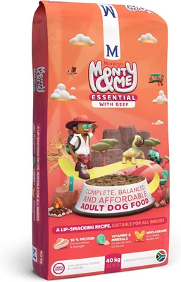 Monty & Me Essential Dry Dog Food Beef 40kg