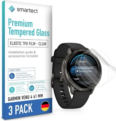 Smartect Folia Ochronna TPU [3 sztuki, Clear] dla Garmin Venu 4 41 mm - Najlepsza cena