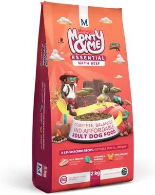 Monty & Me Essential Beef Dry Dog Food 2kg - Best Deal