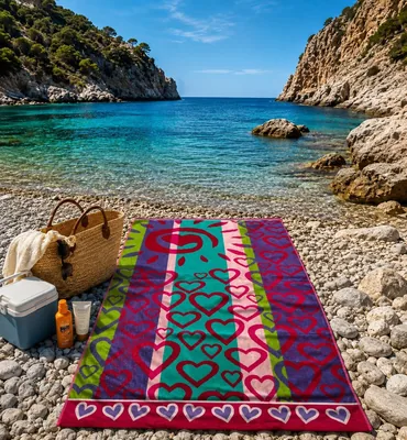 Toalla de Playa Grande 100% Algodón 100 x 180 cm - Oferta