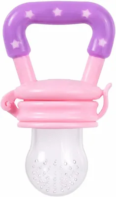 Baby Fruit Feeder Pacifier - Silicone Food Feeder with Protective Cap