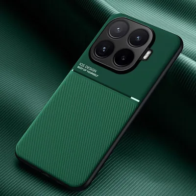 COMAKU Fallskydd för Xiaomi 17T Pro 5G, ultra fin PU TPU Silikon Oplapbar Och Fast Fallskydd med Teksturad Bumper - Grön