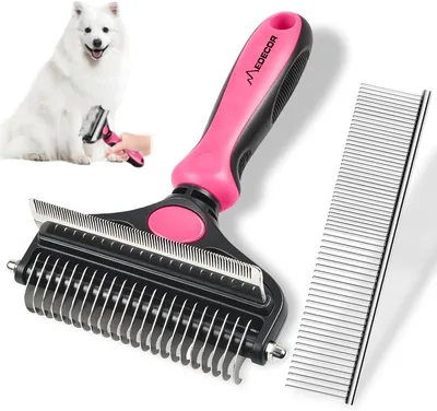 EDECOR 2Pc Cepillo y Peine para Perro, Deslanador y Rastrillo, Ahorra un 10% en Amazon