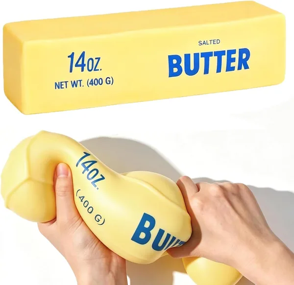 24cm Giant Butter Squishy, 14oz Big Jumbo Butter Squeeze Stress Balls
