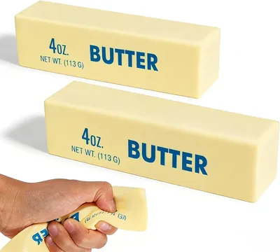 2 PCS Squishy Butter Stick - Soft PU Stress Reliever Toys, Portable