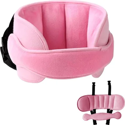 Soporte para la Cabeza del Asiento del Automóvil para Niños (Rosa) - Mejor Oferta