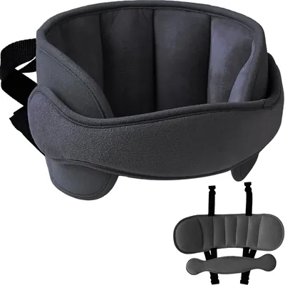 Soporte para la Cabeza del Asiento del Automóvil para Niños (Negro) - Mejor Oferta