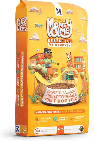 Monty & Me Essential Dry Dog Food Chicken 20kg Best Deal