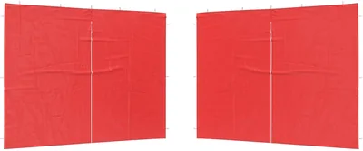 VidaXL Partitent vägg 2 st 300x195cm Pe & Stål Modern Rektangular Partitentvägg Vattenskadad Evenemangsöverdekning Accessoires Red Best Deal