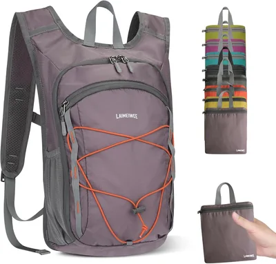 LAIMEIWEE Lättar och plittbar hikepack - 13L småpack för hemma, vattenresistent reiseväsk, packbar D