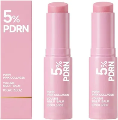 PDRN Pink Collagen Volume Multi Balm Stick, 90% Off - Hält och Hydranger Face Stick