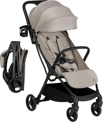 Lionelo Agia Travel Buggy - Poussette légère pliable de 6 mois à 22 kg avec repli automatique et pliage d'une main - Meilleur prix