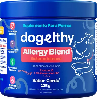 Dogelthy Allergy Blend Suplemento Natural contra Alergias para Perro. ¡12% Descuento!