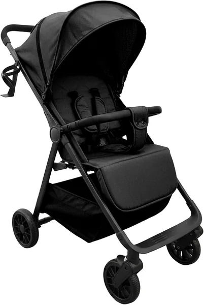 Pushcarro Leggero Baroni Kids, Compatto e Pieghevole fino a 22 kg, Schienale Regolabile, Manica Estensibile, 5 Stelle