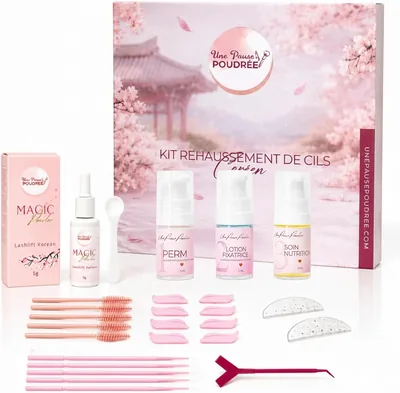 Une Pause Powderrée Lash Lift Kit : Levage de cils professionnel coréen | Technique sans colle | Résultat levé et brillant naturel
