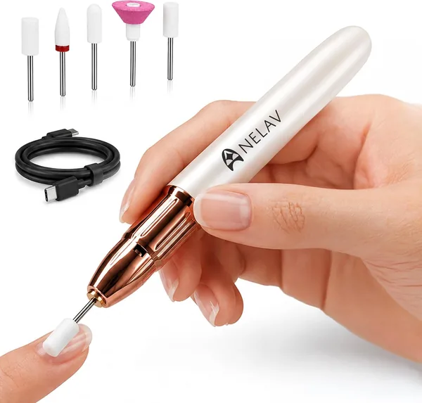 Tagliacunghie Professionale DISTOCK Ricaricabile USB con 6 Testine Inclusi - Best Deal