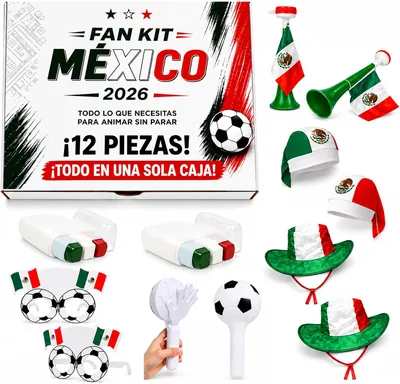 Kit de Decoración Mundial 2026 - Selección Mexicana para Fiesta del Fútbol