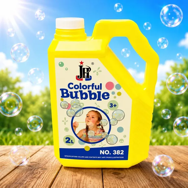 JH Colorful Bubble Solution, 2L Refill Liquid