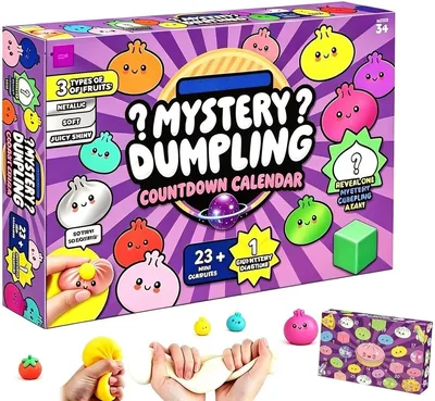 SLEEPHEAD® Dumpling Squishies Advent Calendar, 24 PCS Random Surprise