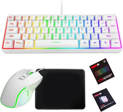 Zunate RGB Mechanical Keyboard Mouse Combo with Mousepad Best Deal