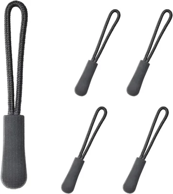 Zipper Pull Zipper Tab, I-Shape, 5 Pack, Black VE-3628 Best Deal