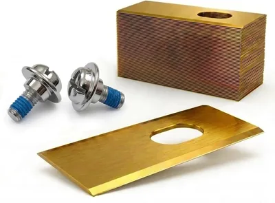 Leylve 36x Titanium-kniv 0.9mm för robotmålar, kompatibel med Mova 600, 1000, LiDAX Ultra, NAVAX AWD