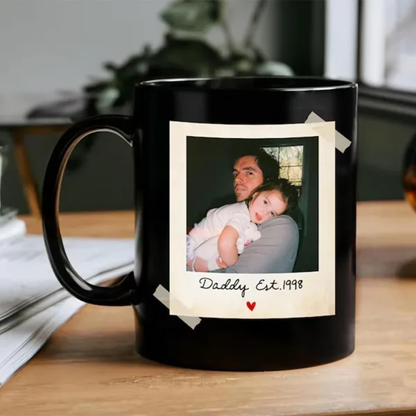 LOVELYPOD Custom Dad & Child Photo Mug Best Deal