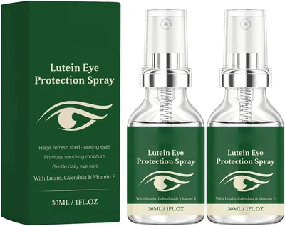 Spray para los Ojos con Luteina, Neblina Hidratante para la Vista con Luteina y Vitamina E, Ligero y Suave Cuidado de la Visión para Ojos Cansados - Mejor Trato