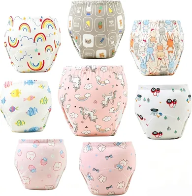 Calzon Entrenamiento para Niños Niñas, Calzon Entrenador para Bebé 8 Pzas, Absorbente, Pañales R - Best Deal
